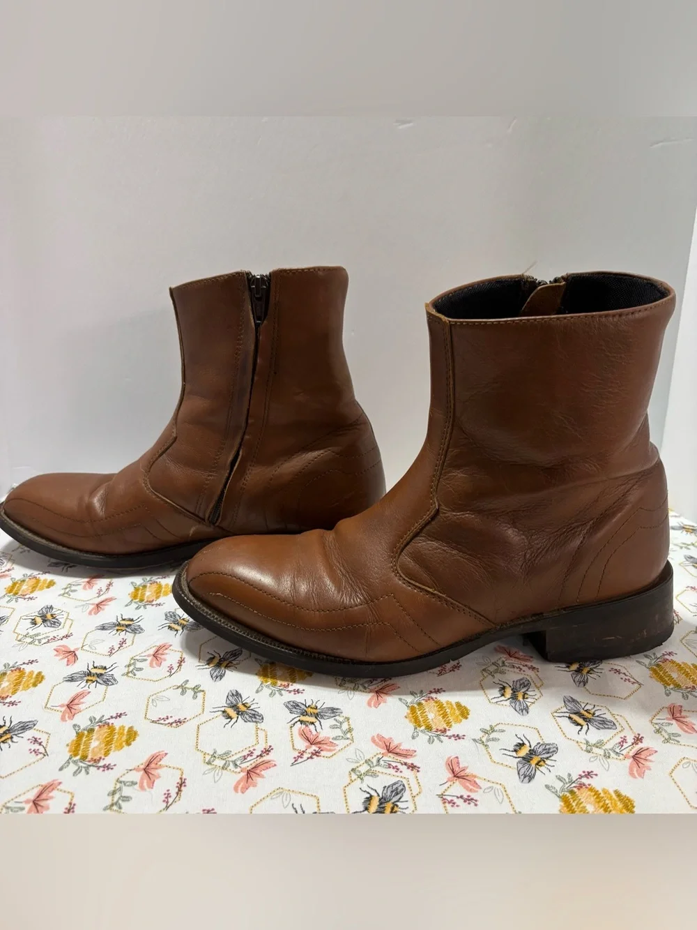 Men's Brown Leather Ankle Boots